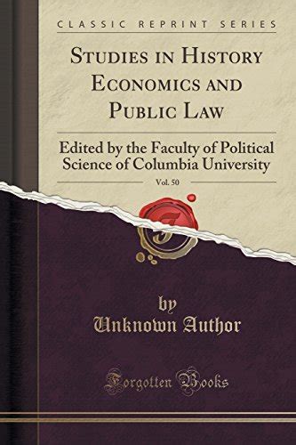 studies history economics classic reprint Reader