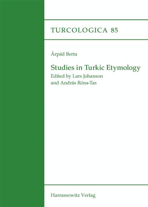 studies in turkic etymology turcologica Doc