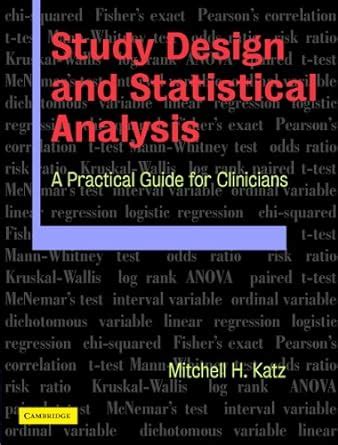 study design and statistical analysis a practical guide for clinicians PDF