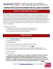 study for the unlv math placement test Doc