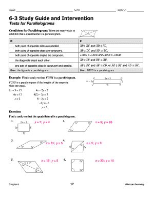 study guide and intervention geometry parallelograms answers Epub