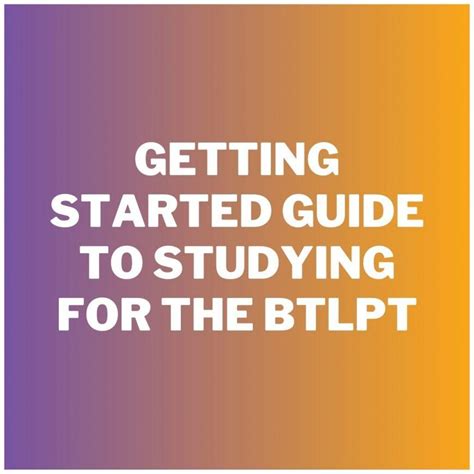 study guide for btlpt Reader