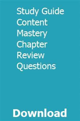 study guide for content mastery answers chapter 5 Kindle Editon