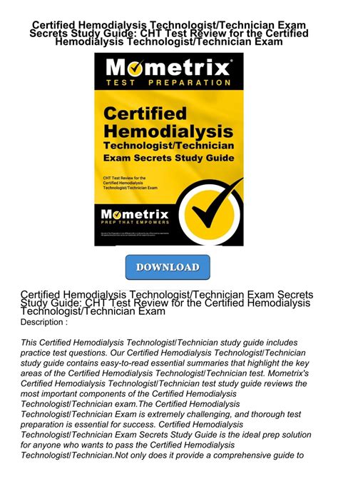 study guide for hemodialysis technologist Kindle Editon