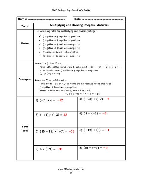 study guide for math clep Kindle Editon