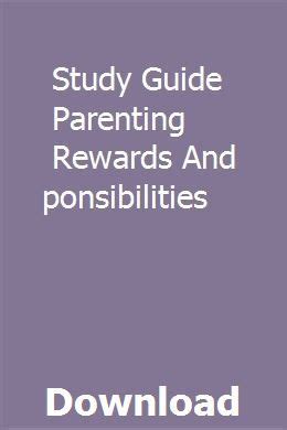 study guide parenting rewards and responsibilities Epub