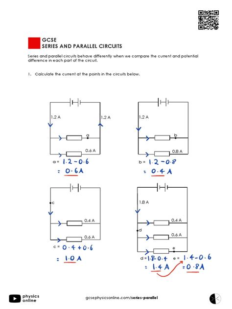 study guide series parallel circuits answers Doc