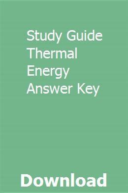 study guide thermal energy answers Reader