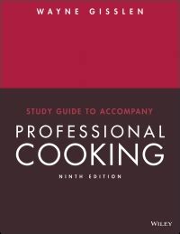 study guide to accompany professional cooking Reader