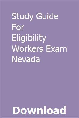 study-guide-for-eligibility-workers-exam-nevada Ebook Epub