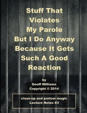 stuff that violates my parole but i do anyway because it gets such a good reaction lecture notes volume 3 Doc