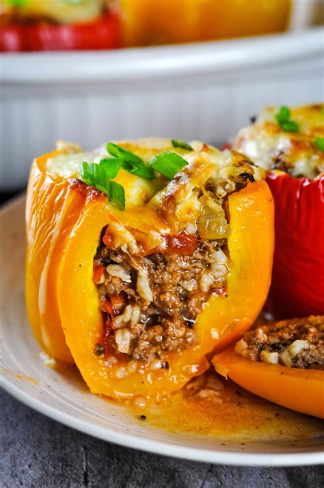 stuffed grilled peppers delicious healthy PDF