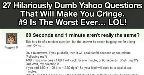 stupid yahoo answers questions PDF