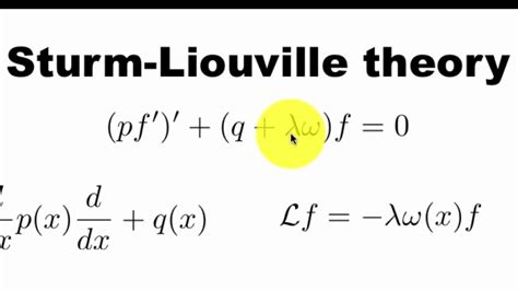 sturm liouville theory sturm liouville theory Reader