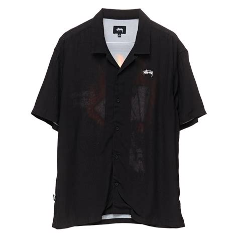 stussy button up shirt