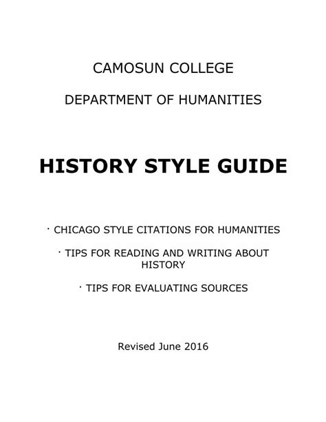 style guide camosun college pdf book Kindle Editon