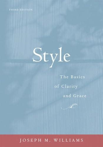 style the basics of clarity and grace 3rd edition Epub