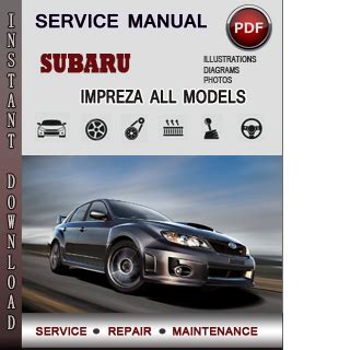 subaru impreza 2009 service manual Reader