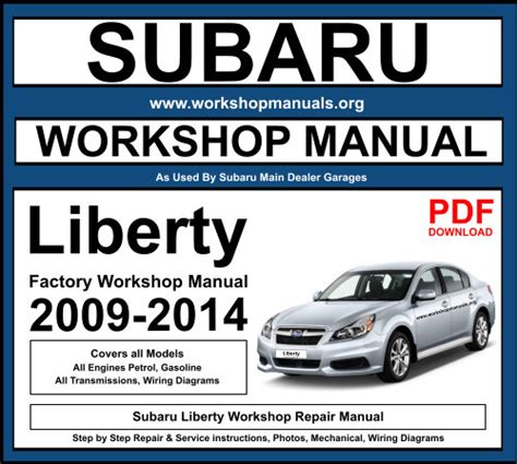 subaru liberty workshop manual PDF