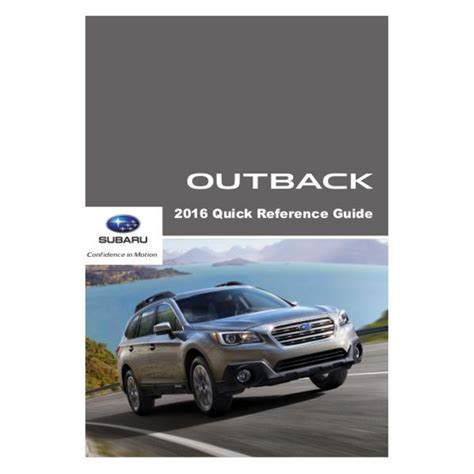 subaru outback user manual 2100 Kindle Editon
