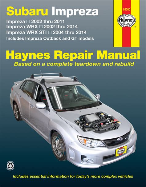 subaru wrx repair manuals PDF
