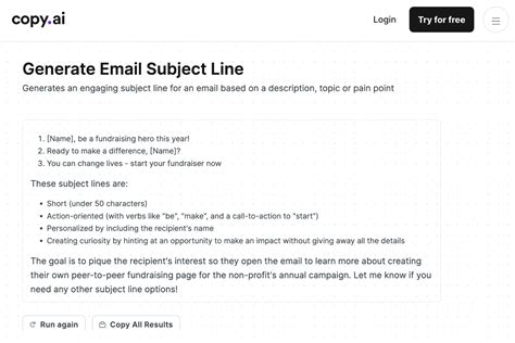 subject line generator ai