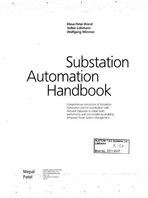substation automation handbook full Kindle Editon