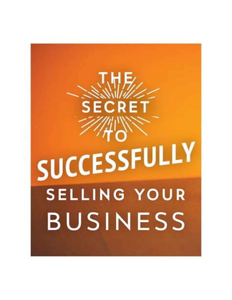 successfully sell your business successfully sell your business Reader