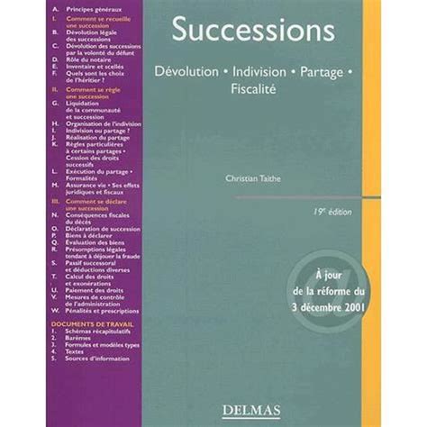 successions devolution indivision Kindle Editon