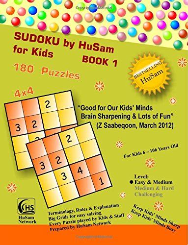 sudoku by husam for kids book 1 180 puzzles 4x4 Reader