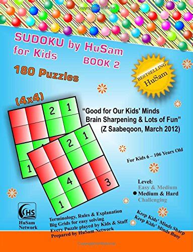 sudoku by husam for kids book 2 180 puzzles 4x4 PDF