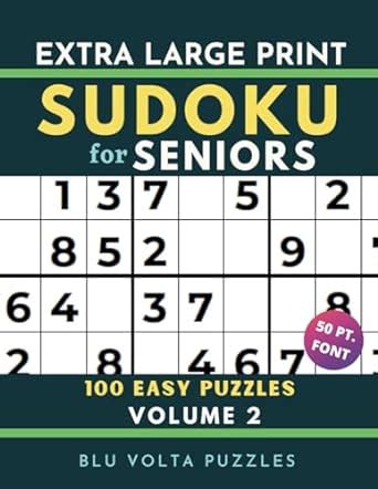 sudoku large print 150 puzzles in 50pt font volume 2 Reader