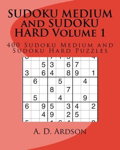 sudoku medium to hard volume 1 Kindle Editon