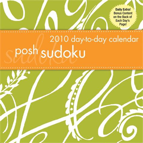 sudoku posh 2010 day to day calendar PDF