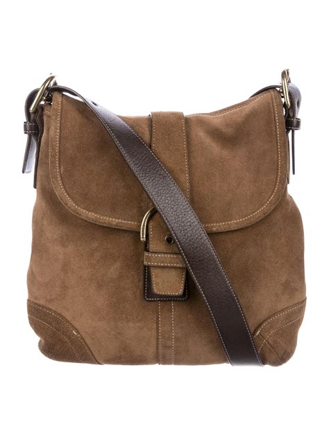 suede crossbody purse