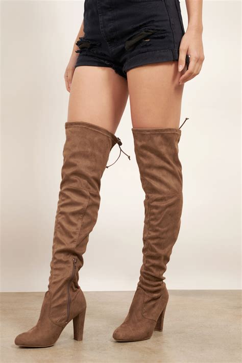 suede knee boots