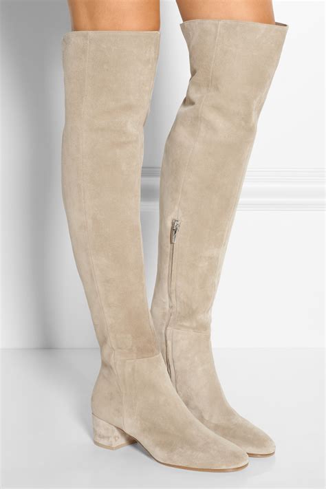 suede over the knee boots