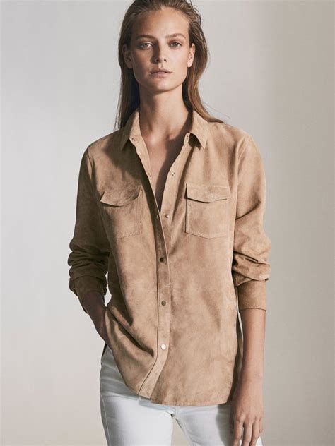 suede shirt womens