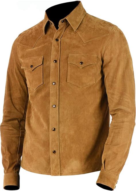 suede shirts men's