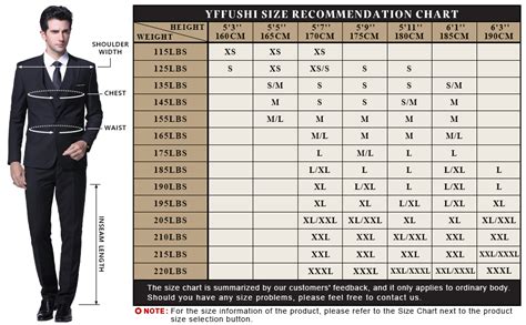 suit size chart