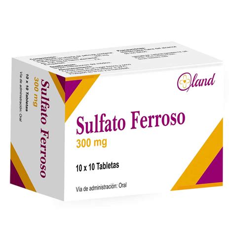 sulfato ferroso