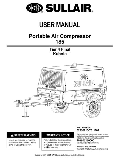 sullair 185 operators manual pdf Kindle Editon