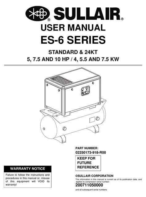 sullair compressor repair manual PDF