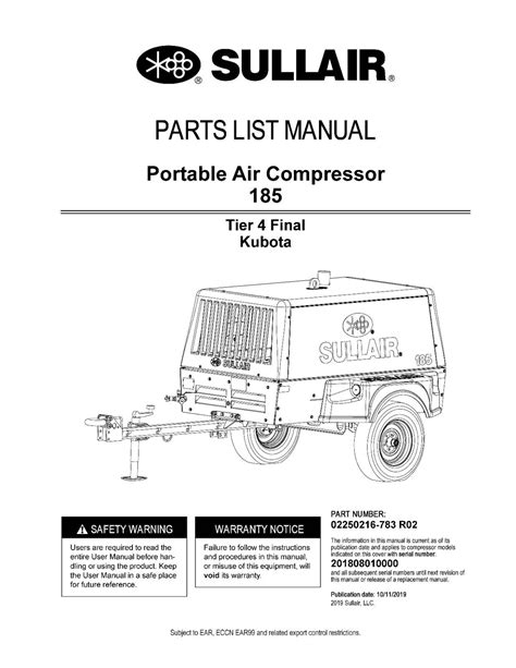 sullair compressor service manual Kindle Editon