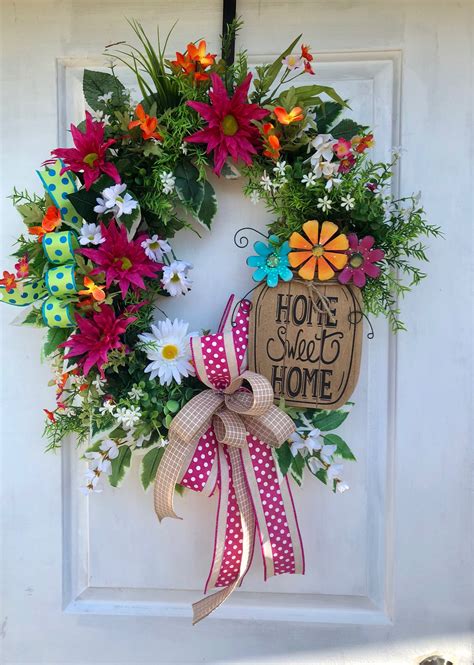 summer door wreath