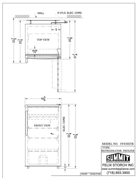 summit ff43 refrigerators owners manual Doc