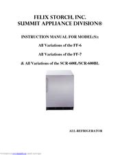 summit scr 600bl shwo refrigerators owners manual Kindle Editon