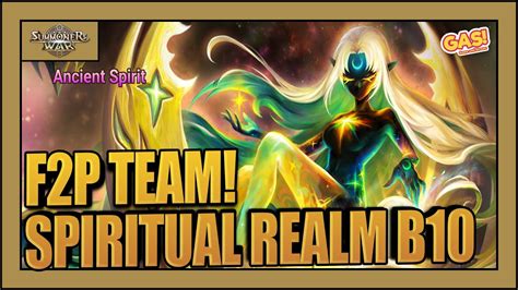 summoners war spiritual realm team