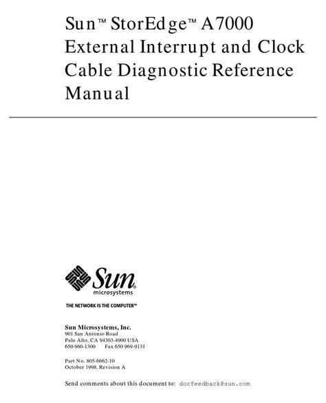 sun microsystems a7000 storage owners manual Reader