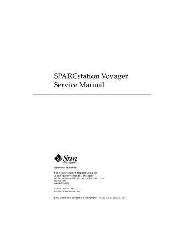 sun microsystems sparcstation 2 desktops owners manual Doc